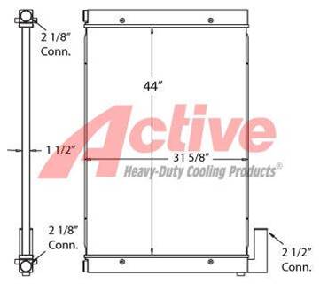 Volvo Radiator for a Volvo Ce Generator