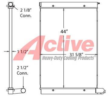 Volvo Radiator for a Volvo Ce Generator