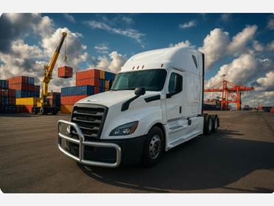 Freightliner Cascadia 116 Sleeper Semi Truck - Mid Roof, Detroit 450HP, Automatic