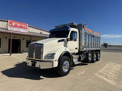 Kenworth T880 Tri Axle Dump Truck - Paccar 485HP, 6 Speed Allison Rds Automatic, 17' Dump