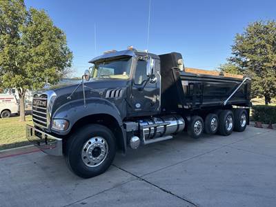 Mack Granite 64FR Quad Axle Dump Truck - MP8 445HP, 14 Speed Mdrive Hd Amt, 18' Dump