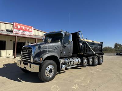 Mack Granite 64FR Quad Axle Dump Truck - MP8 445HP, 14 Speed Mdrive Hd Amt, 18' Dump