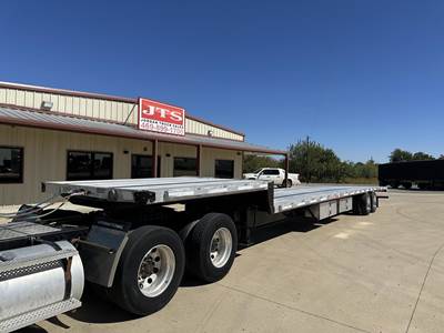 Brazos 53x102 Combination Flatbed Trailer - Air Ride, Sliding Spread Axle