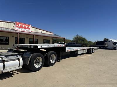 Brazos 53x102 Combination Flatbed Trailer - Air Ride, Sliding Spread Axle