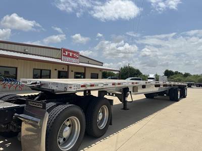 Manac 48x102 Aluminum Flatbed Trailer - Air Ride, Fixed Spread Axle