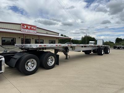 Manac 48x102 Aluminum Flatbed Trailer - Air Ride, Fixed Spread Axle