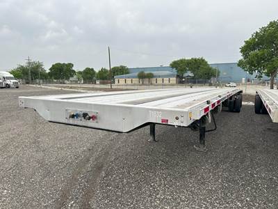 Wabash 53x102 Combination Flatbed Trailer - Air Ride, Sliding Spread Axle