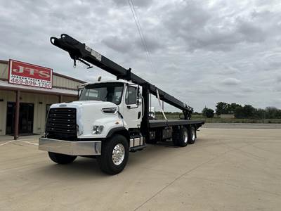 Freightliner 108SD Tandem Axle 25 ft Flatbed Truck - 350HP, 6 Speed Allison Rds Automatic