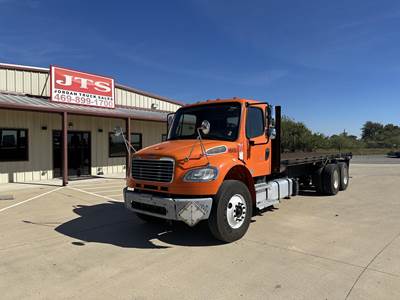 Freightliner M2 106 Tandem Axle Flatbed Truck - 350HP, 6 Speed Allison Hs Automatic