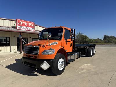 Freightliner M2 106 Tandem Axle Flatbed Truck - 350HP, 6 Speed Allison Hs Automatic