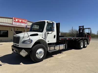 Freightliner M2 106 Tandem Axle Flatbed Truck - 350HP, 6 Speed Allison Hs Automatic