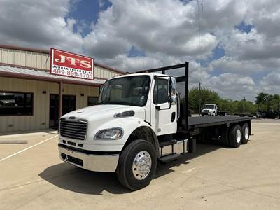Freightliner M2 106 Tandem Axle Flatbed Truck - 350HP, 6 Speed Allison Hs Automatic