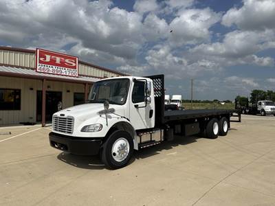 Freightliner M2 106 Tandem Axle 28 ft Flatbed Truck - 300HP, 6 Speed Allison Rds Automatic