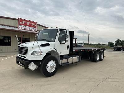 Freightliner M2 106 Tandem Axle Flatbed Truck - 350HP, 6 Speed Allison Hs Automatic