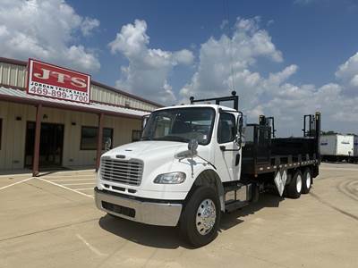 Freightliner M2 106 Tandem Axle Flatbed Truck - 300HP, 6 Speed Allison Hs Automatic