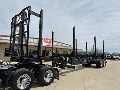 Manac 40x102 Tandem Axle Steel Log Trailer - Spring, Fixed Axle