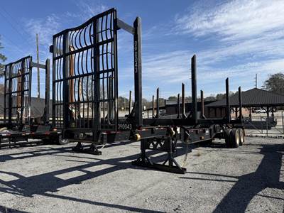 Manac 40x102 Tandem Axle Steel Log Trailer - Spring