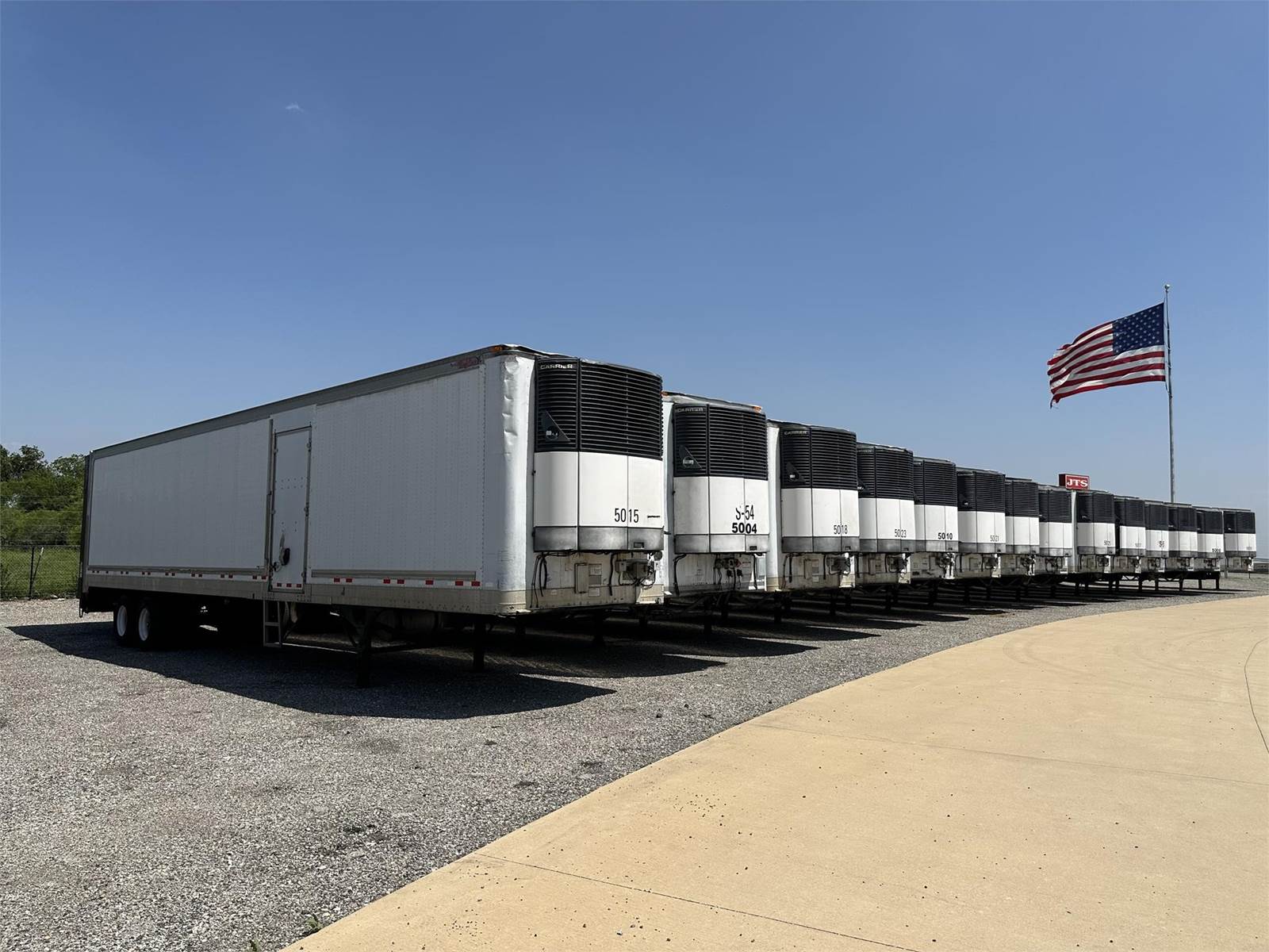 2008 Great Dane 48 ft Reefer Trailer Roll up Door, Liftgate, Carrier