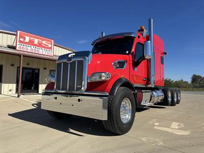 Peterbilt 567 Tri Axle Sleeper Semi Truck - 72" Mid Roof Sleeper, Cummins 605HP, 18 Speed Manual