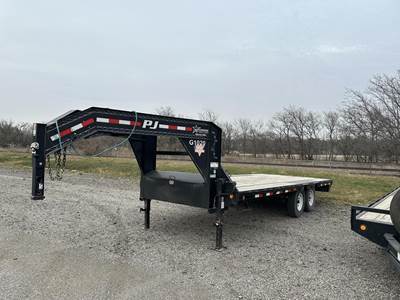 PJ 20x102 Tandem Axle Steel Tag Trailer - Spring, Fixed Axle