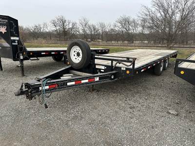 PJ 20x96 Tandem Axle Steel Tag Trailer - Spring, Fixed Axle