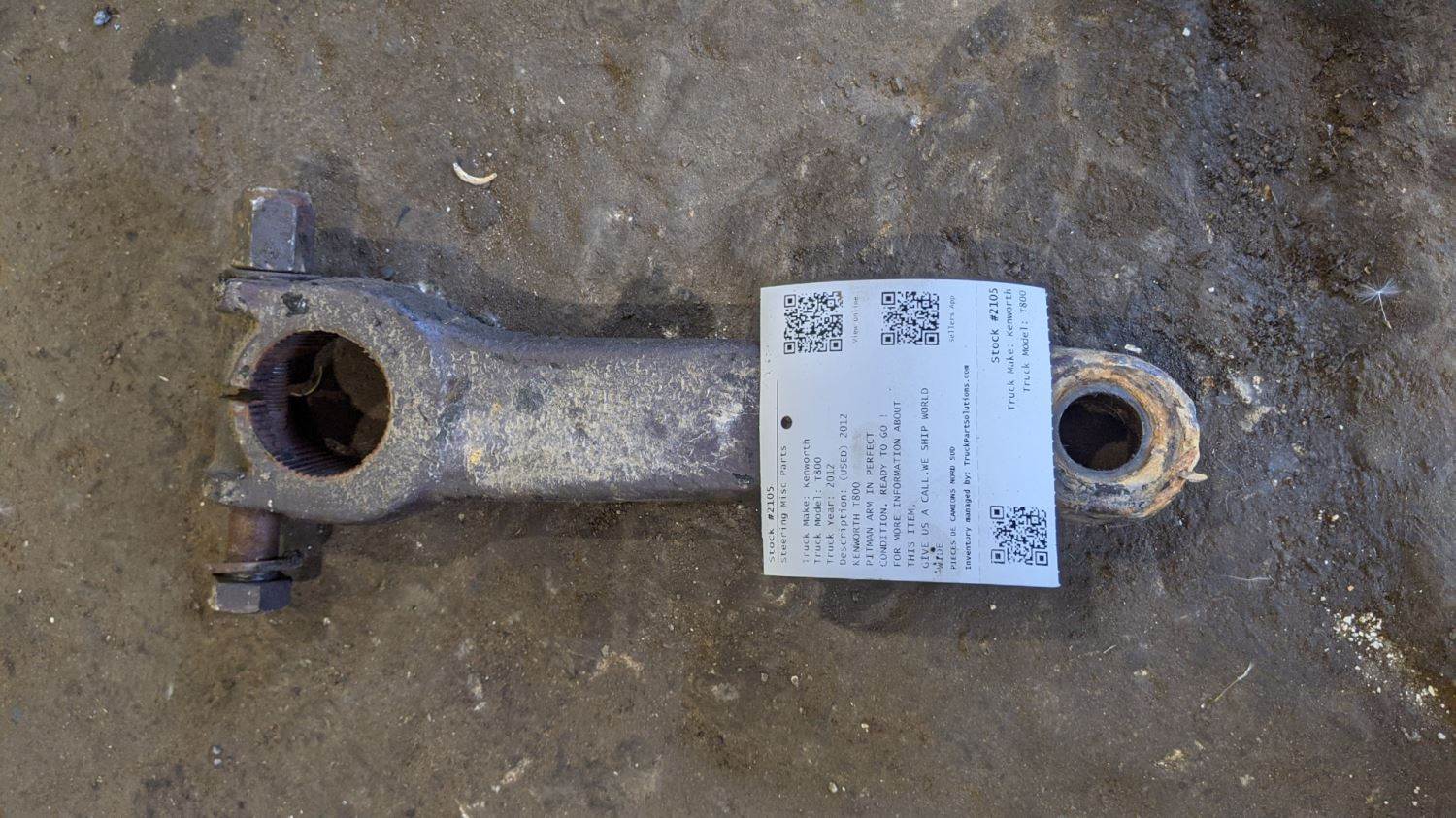 (Used) 2012 Kenworth T800 Pitman Arm In Perfect Condition. Ready To Go