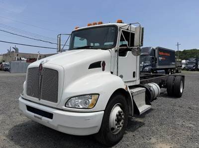 Kenworth T370 Single Axle Cab & Chassis Truck - Paccar, 250HP, 6 Speed Allison Hs Automatic