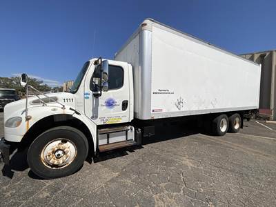 Freightliner M2 106 26 ft Box Truck - 270HP, 6 Speed Allison Hs Automatic, Roll up Door, Liftgate