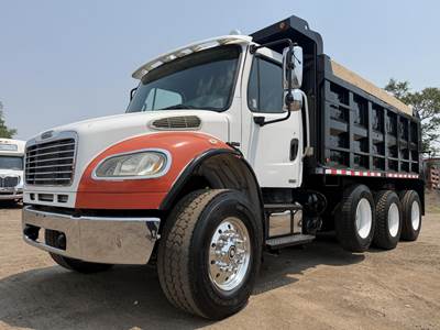 Freightliner M2 106 Tri Axle Dump Truck - Mercedes-Benz 280HP, 6 Speed Allison Rds Automatic, 16' Dump