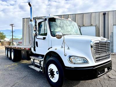 Freightliner M2 112 Tandem Axle Flatbed Truck - 450HP, 10 Speed I Shift Manual
