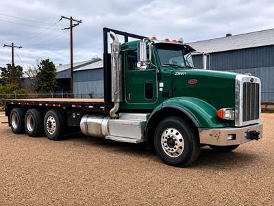 Peterbilt 365 Tri Axle Flatbed Truck - 455HP, 13 Speed Manual