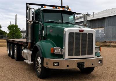 Peterbilt 365 Tri Axle Flatbed Truck - 455HP, 13 Speed Manual