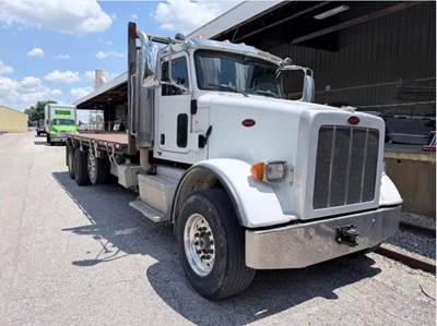 Peterbilt 365 Tri Axle 24.5 ft Flatbed Truck - 425HP, 10 Speed Manual