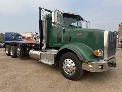 Peterbilt 365 Tri Axle Flatbed Truck - 455HP, 13 Speed Manual