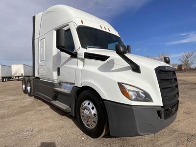 Freightliner Cascadia 126 Sleeper Semi Truck - 76" Raised Roof Sleeper, Detroit 455HP, 12 Speed Dt12 Automatic