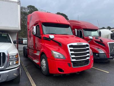 Freightliner Cascadia 126 Sleeper Semi Truck - 76" Raised Roof Sleeper, Detroit 450HP, 12 Speed Dt12 Automatic