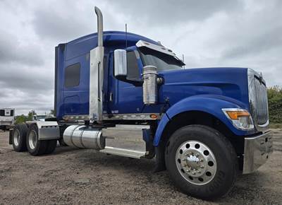 International HX Sleeper Semi Truck - 73" Mid Roof Sleeper, Cummins 565HP, 18 Speed Manual
