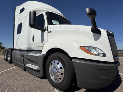 International LT Sleeper Semi Truck - 73" Raised Roof Sleeper, Cummins 450HP, 12 Speed Endurant Automatic