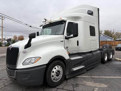 International LT Sleeper Semi Truck - Raised Roof Sleeper, Cummins 450HP, 12 Speed Automatic