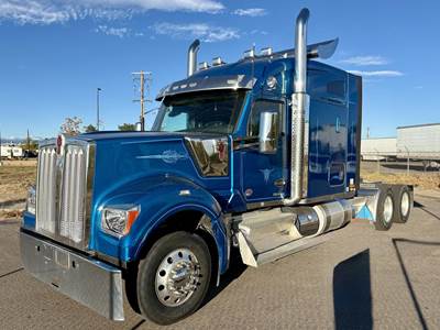 Kenworth W990 Sleeper Semi Truck - Mid Roof Sleeper, Paccar 510HP, 18 Speed Manual