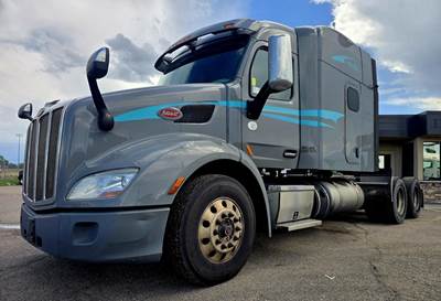 Peterbilt 579 Sleeper Semi Truck - 72" Mid Roof Sleeper, Paccar 455HP, 12 Speed Amt