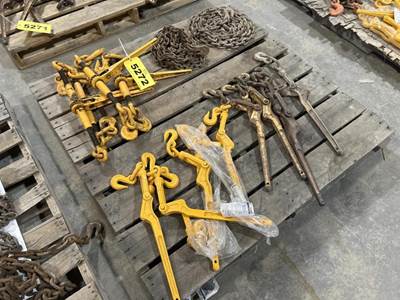 Location: Iowa City, Ia (8) Lever Binders-(4) Unused, (4) Ratchet Binders