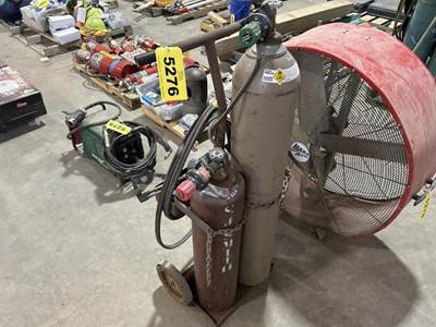 Location: Iowa City, Ia Acetylene Tank, Oxygen Tank, Torch w/ Hoses