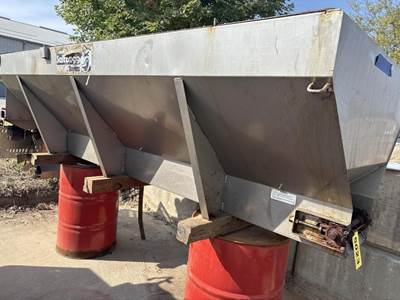 Location: Iowa City, Ia Approx 48"x120"x32" Stainless Hopper,  Briggs 10.5HP Gas