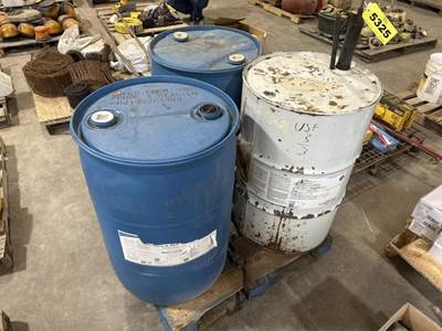 Location: Iowa City, Ia Drums Partially Filled