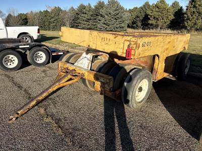 Location: Bismarck, ND Approx 10’x8’, Pin Style Hitch, 15 Wheel, 7.50-15 Tires