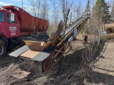 Location: Brule, Wiapprox 50' Length, Approx 28" Width Electric Drive Conveyer,