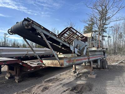 Location: Brule, WI2 Level Screen Deck, Approx 14'x4' Electric Drive Screen Deck