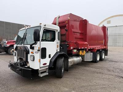 Peterbilt 520 Side Load Garbage Truck