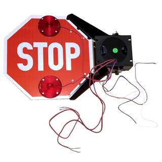 Good complete used rear Defender Electric Stop Arm, Incandscent Lights

OEM